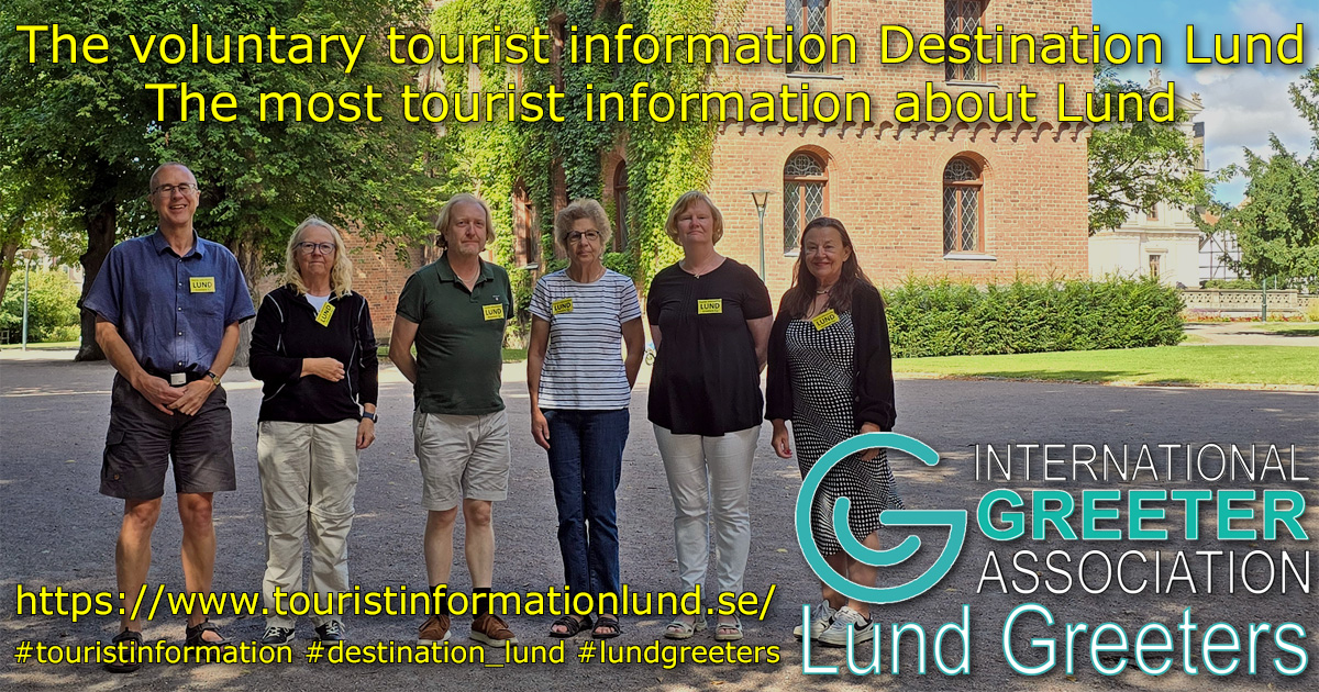 The tourist agency Lund's voluntary tourist information Destination Lund's medieval walk