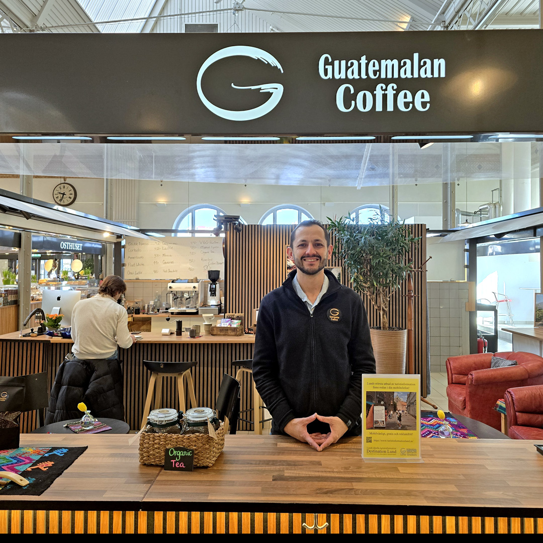 Guatemalan Premium Coffee in the Market Hall (Saluhallen) in Lund