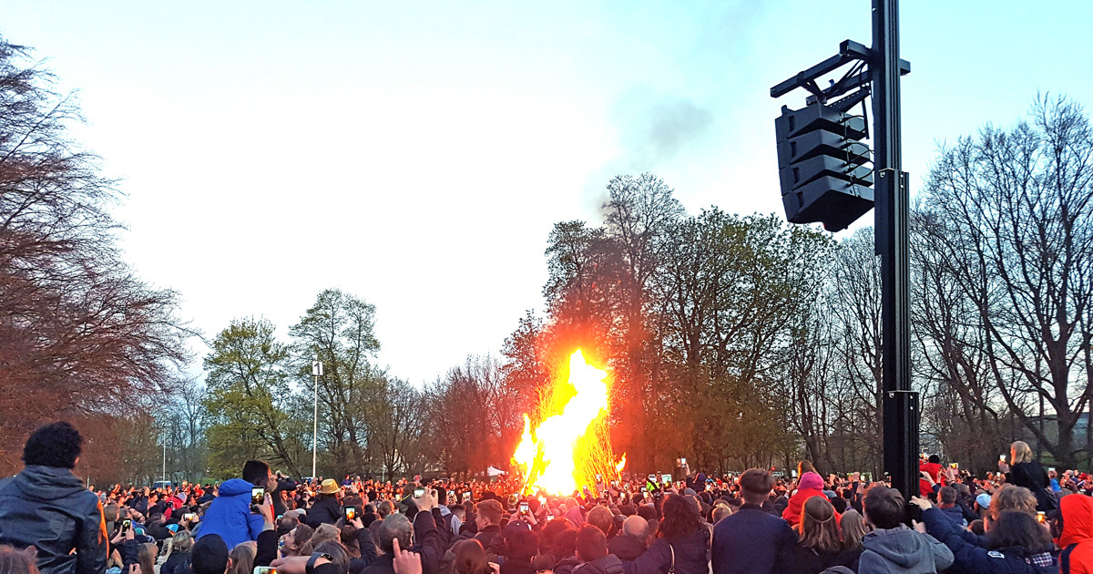 Walpurgisnight Celebration in Lund’s City Park