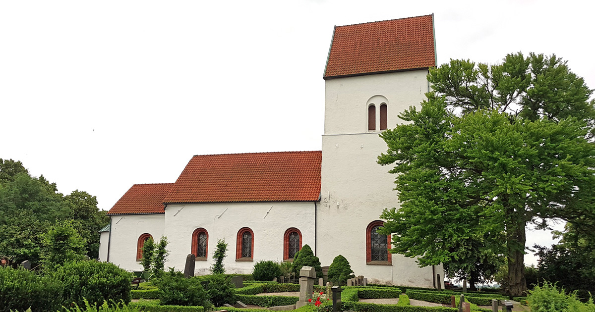 Lilla Harrie church, from the 1100s, was used as a field church during the Battle of Lund