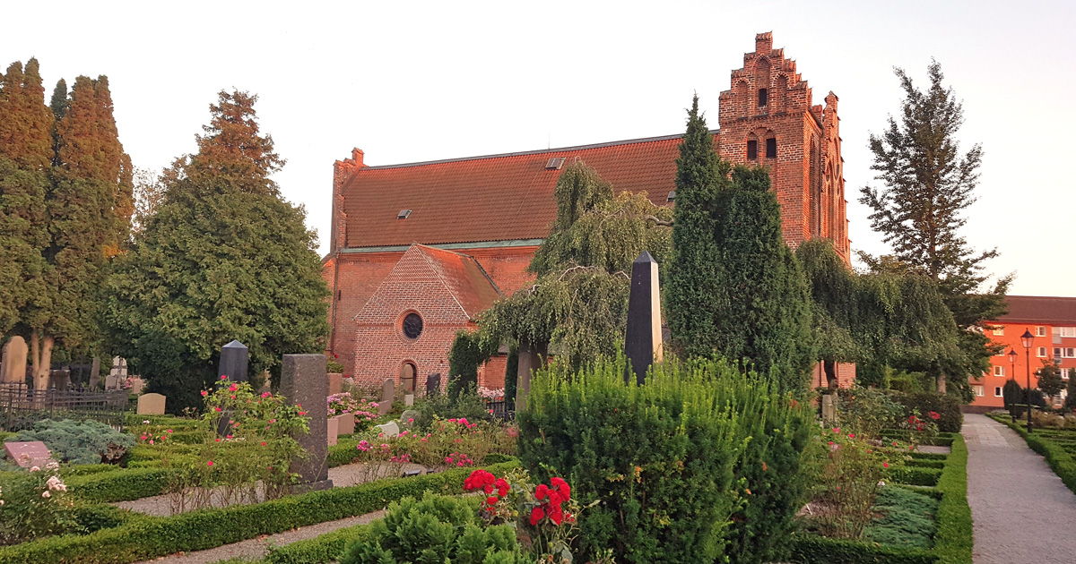 The north side of the Cloister Church cemetery