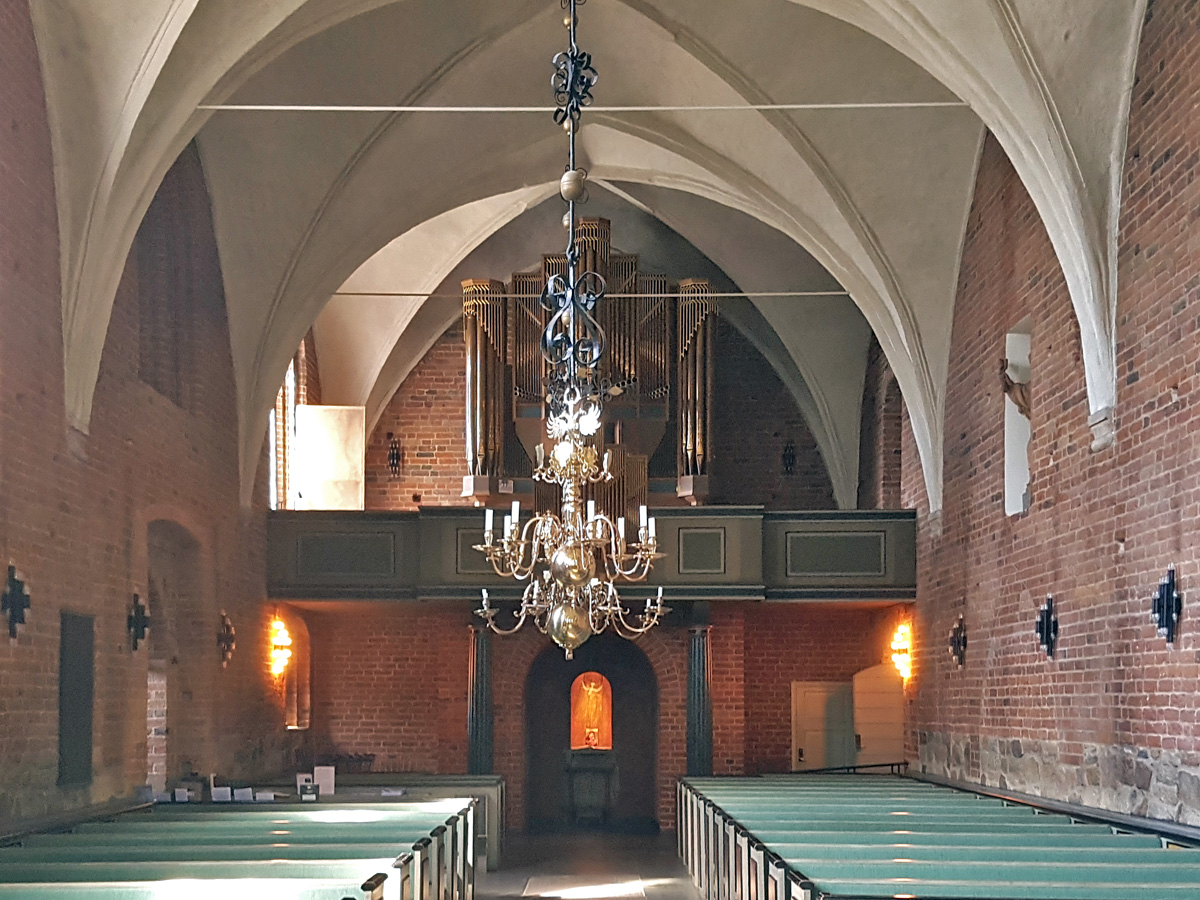 The organ balcony in the Cloister church in Lund