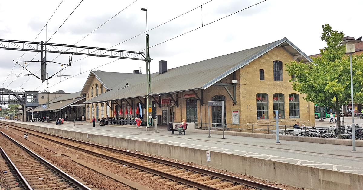 The Warehouse built in 1857 at the Lund railway station
