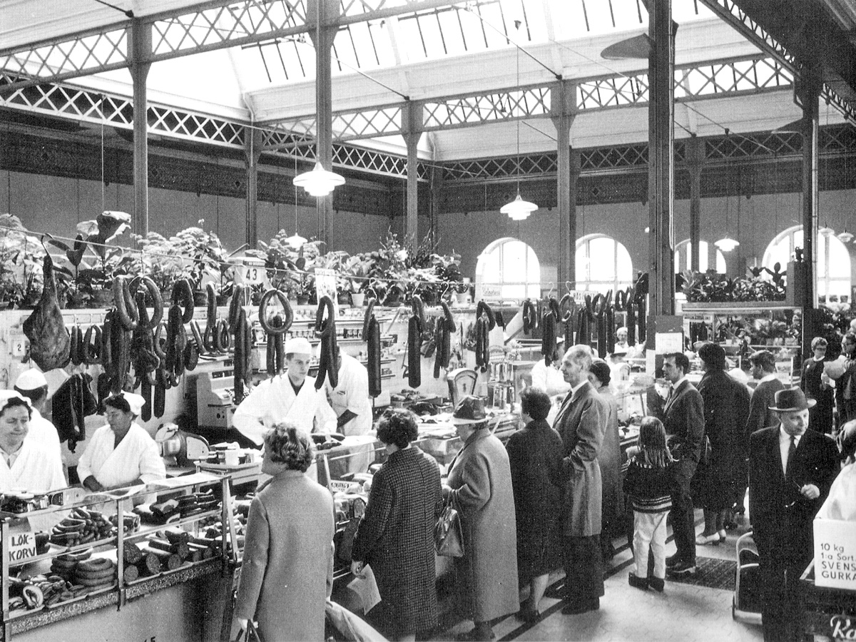 The Lund Market Hall in the 1950s