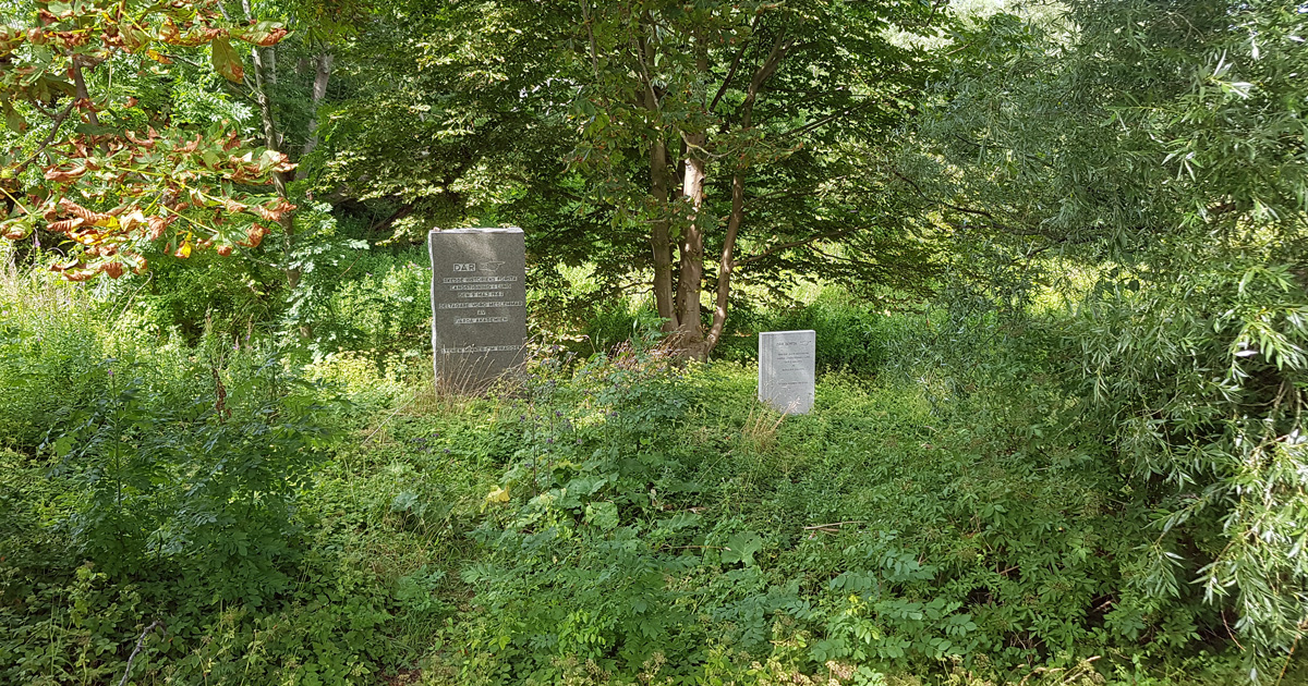 Memorials over the first and second disembarkation in Lund