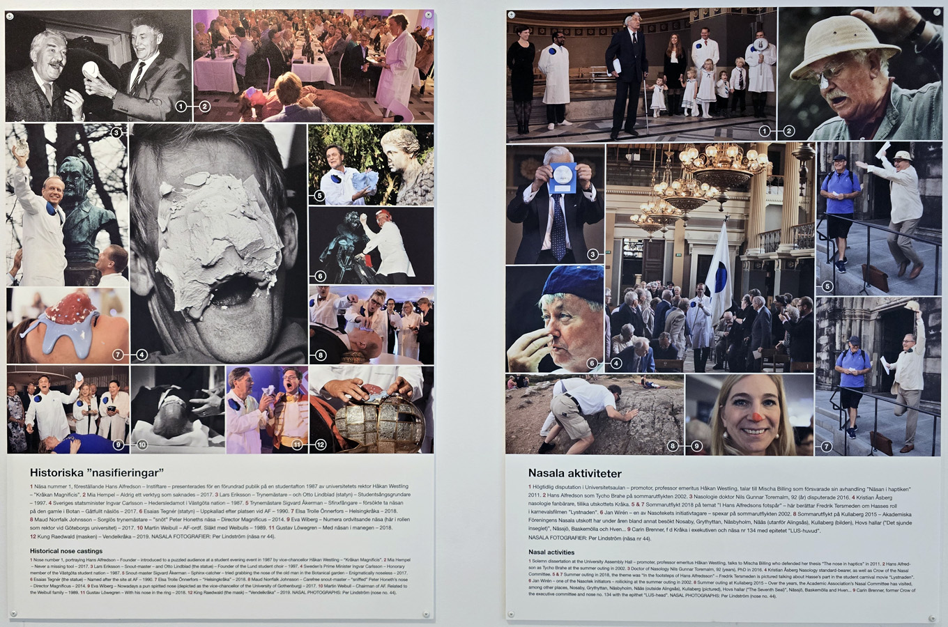 Information about the Nosoteque in Lund with text and images