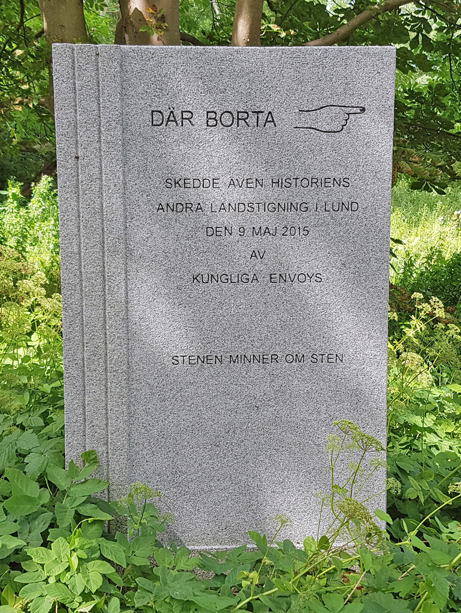 Memorial over the second disembarkation in Lund