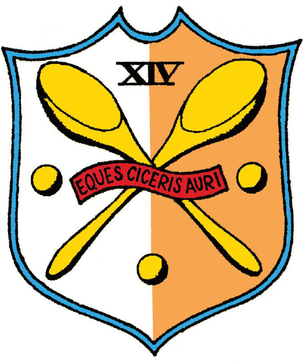 The shield of the order of Knights of the Golden Pea