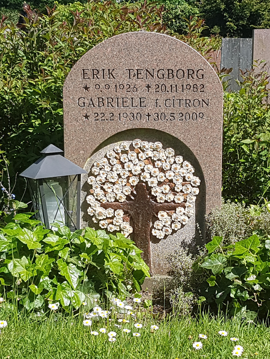 Gabi Citron-Tengborg's grave at Northern cemetery in Lund