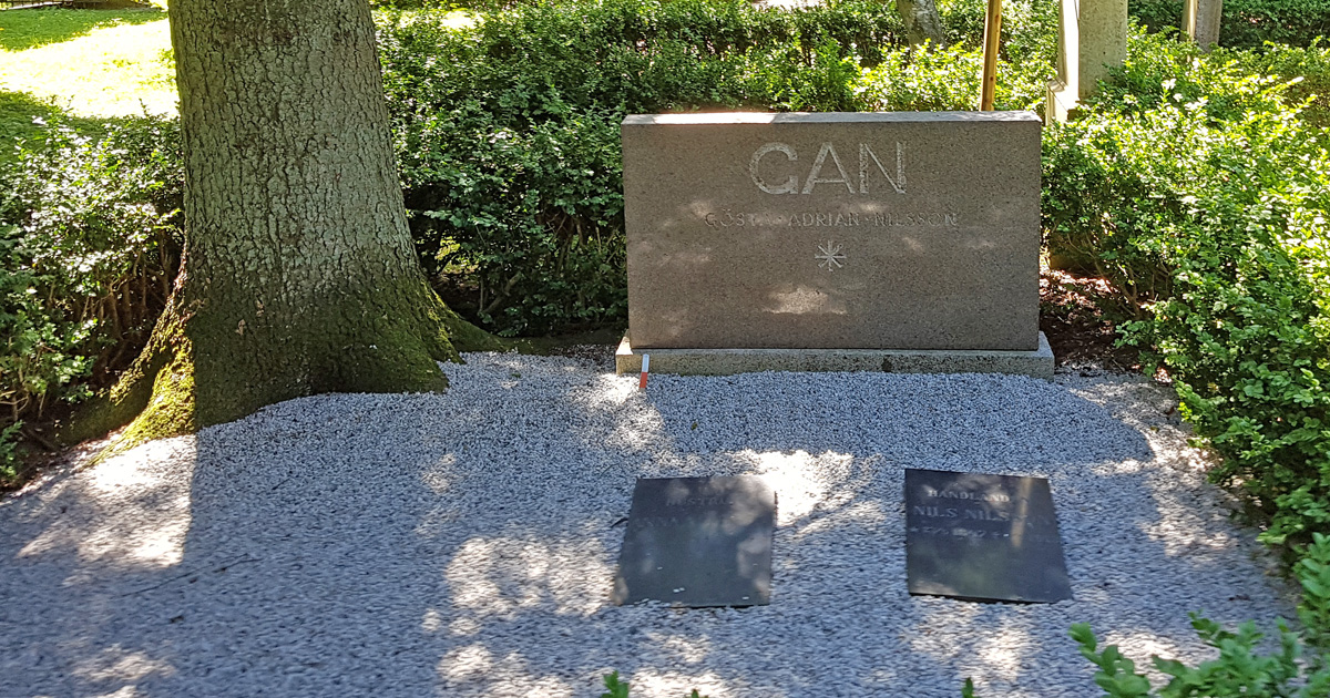 Gösta Adrian-Nilsson, GAN's, grave