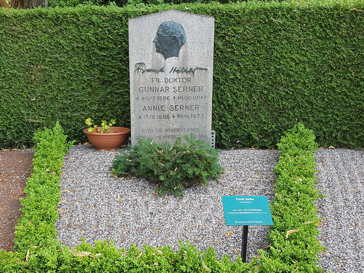 The author Gunnar Serner's grave