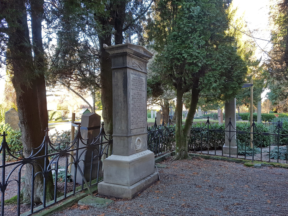 Textile-dyeing factory owner Jöns Petter Borg's family grave