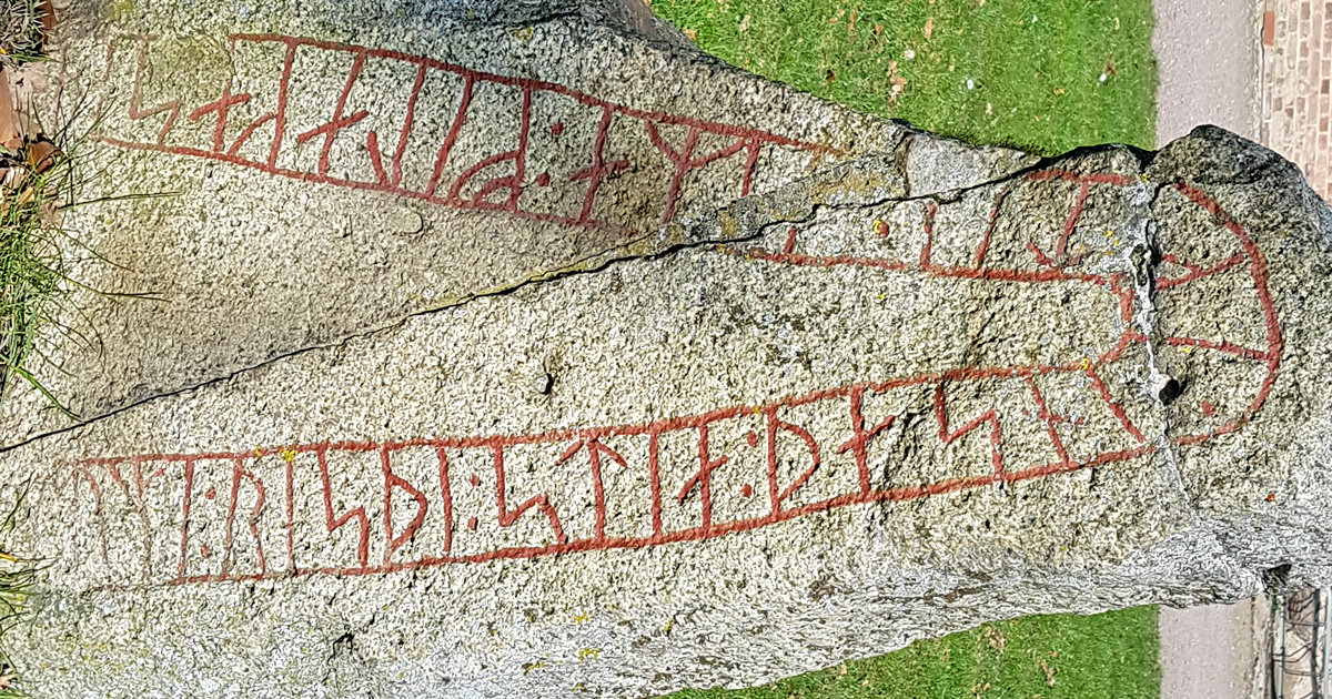 A runestone that can be seen in Lund
