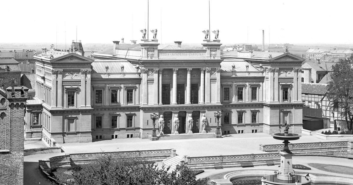 The University Building in Lund in the beginning of the 19th hundreds