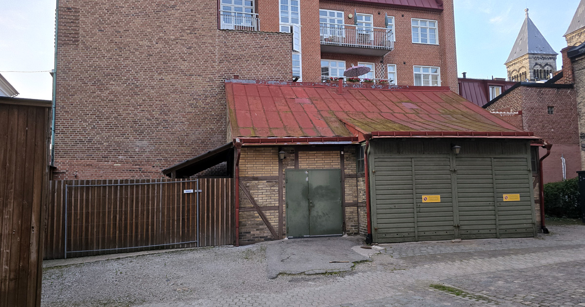 The outbuilding at the Large Grey Friars street in Lund