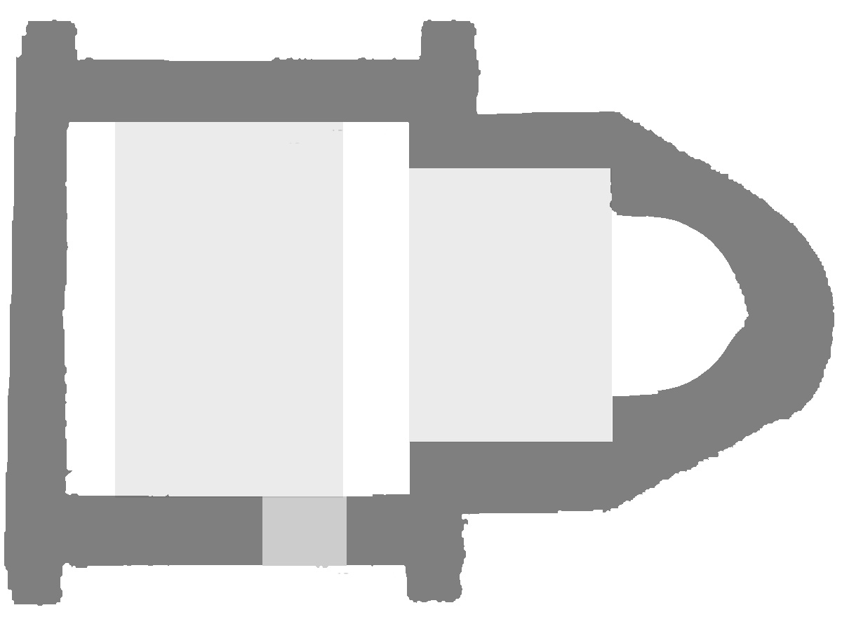 Map of Drotten church in Lund as the church may have looked around the year 1030