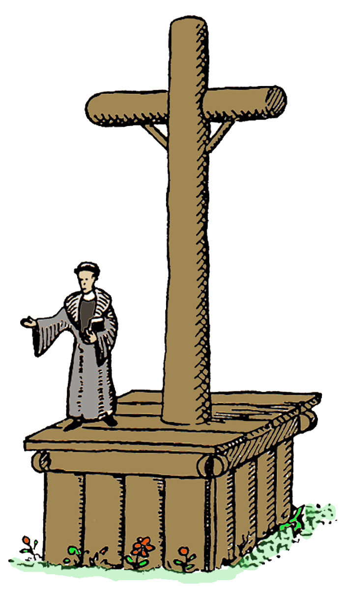 A reconstruction of a Square-crucifix dated to the year 1042