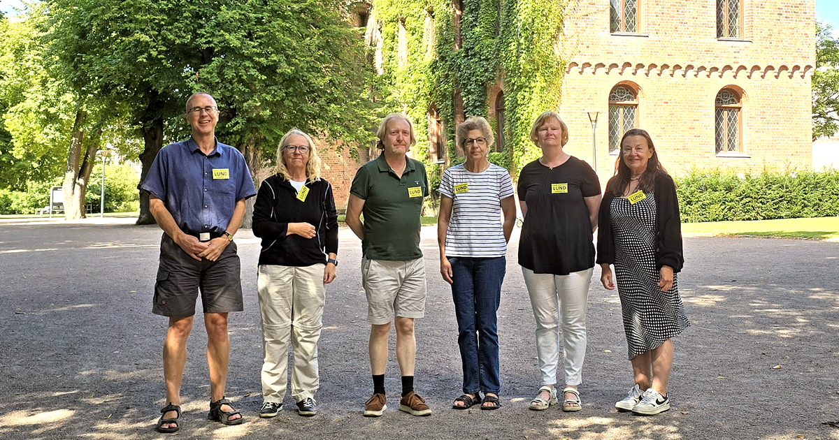 Some of the voluntary tourist information Destination Lunds greeters