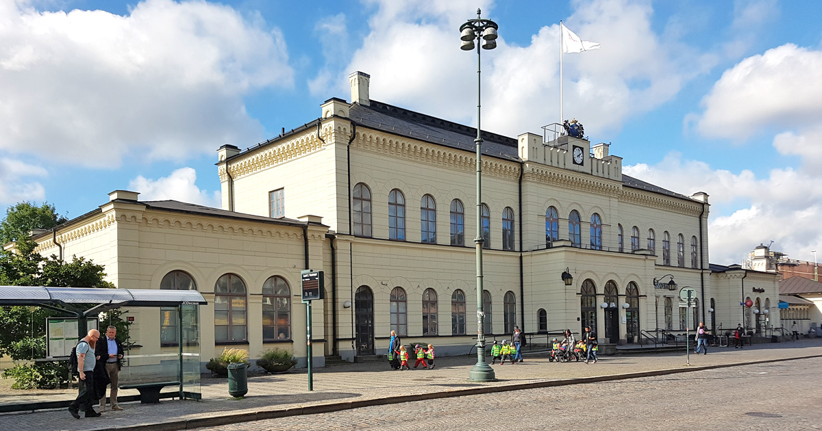 The railway Station building from 1859 in Lund