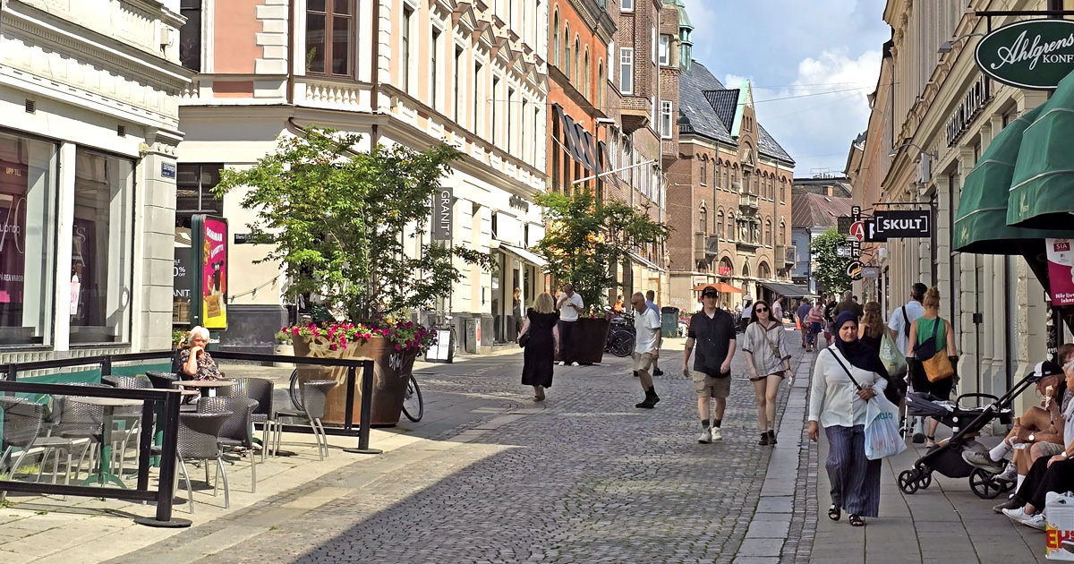 Lund's shopping street Small Fisher Street