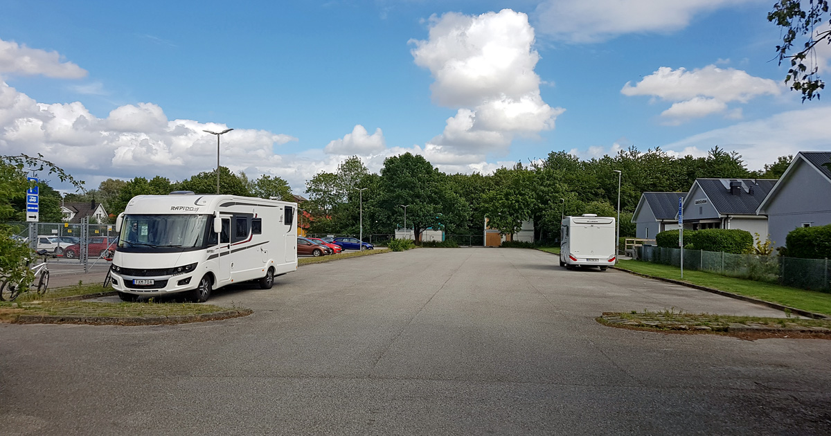 The parking space at Tage Erlanders väg i Lund